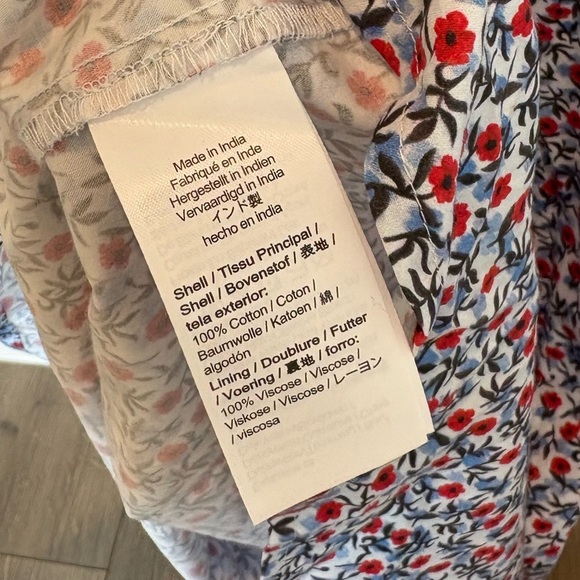 NWT J Crew Meadow dress in poppy 100% cotton poplin Size Large - Picture 10 of 14